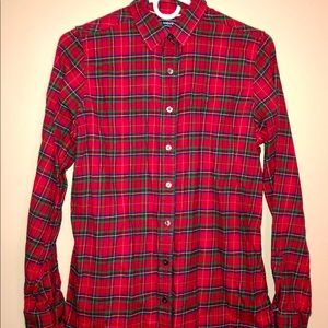 Vintage Lands’ End tartan flannel
